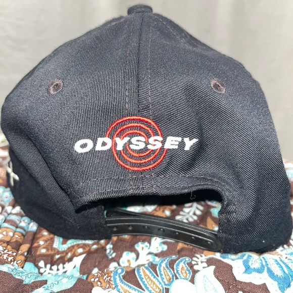 Callaway Black Chrome Soft Odyssey Apex Golf Strapback Hat - Picture 3 of 6